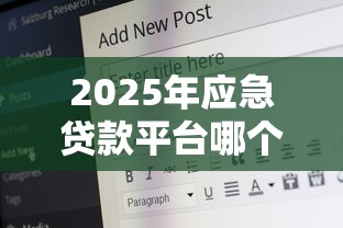 2025年应急贷款平台哪个好下款快又安全 2025年应急贷款平台哪个好下款快又安全