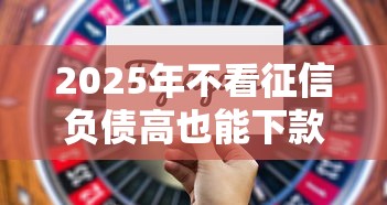 2025年不看征信负债高也能下款的贷款平台有哪些 2025年不看征信负债高也能下款的贷款平台有哪些